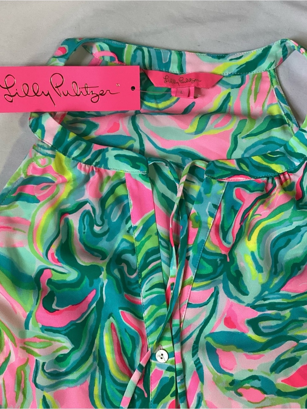 Lilly Pulitzer Luliana Ladies Tiered Maxi Dress One In A Melon Size L NWT